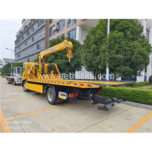 5ton 170HP Flatbed Wrecker with Crane
